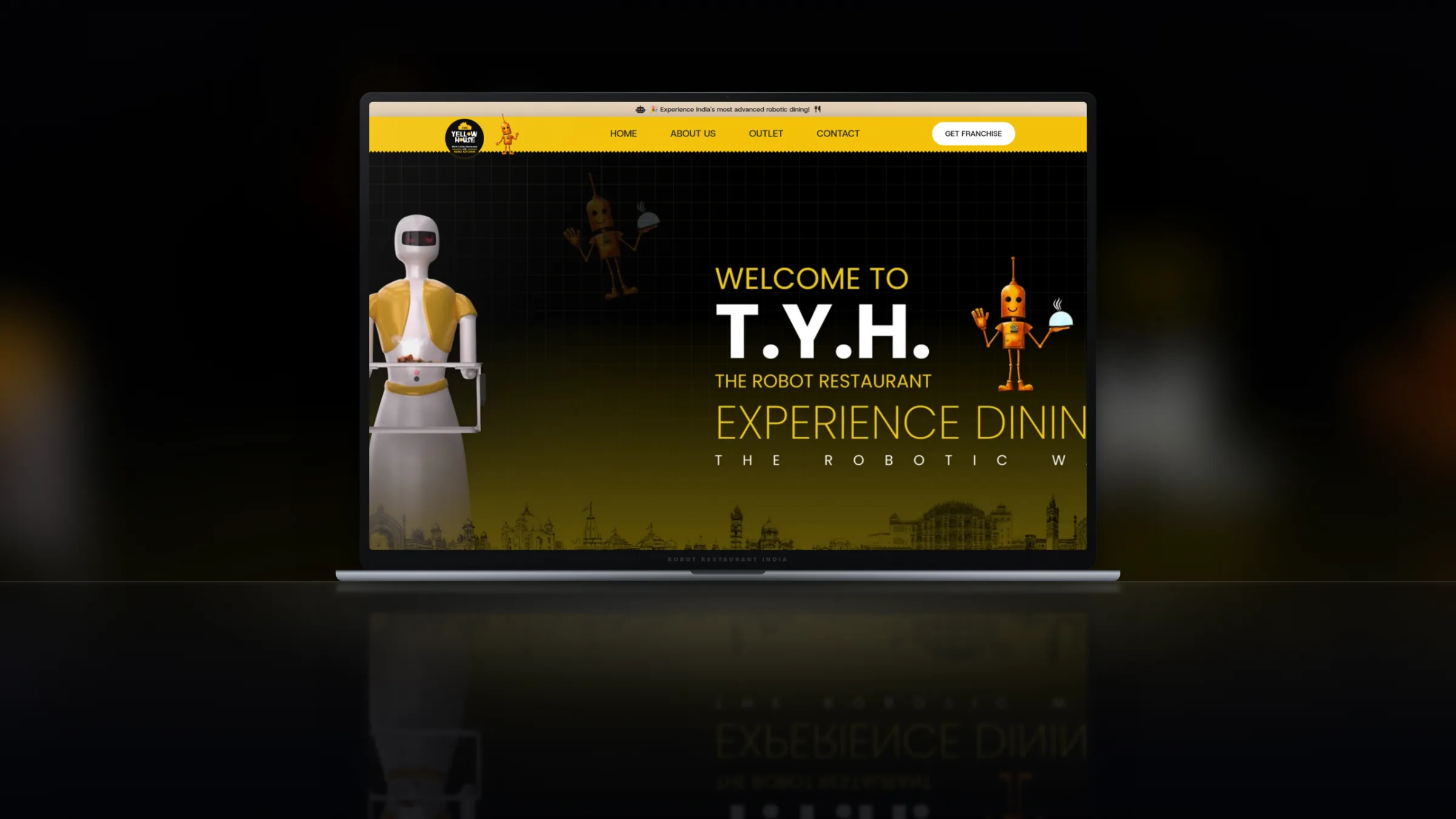 Robot Restaurant India - Website & Product 1
