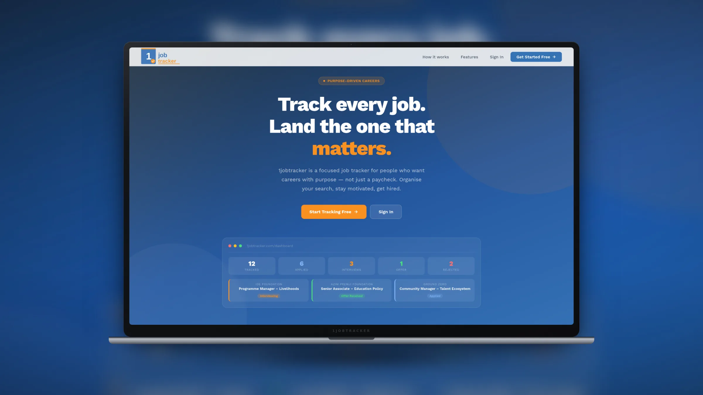 1JobTracker - Job Application Tracker