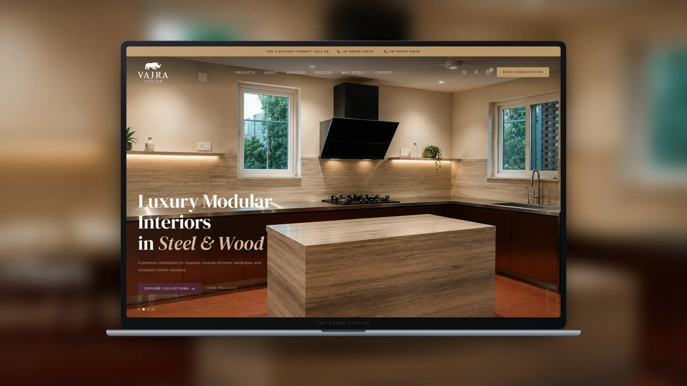 Vajra Atelier — CI4 App & Print Collateral
