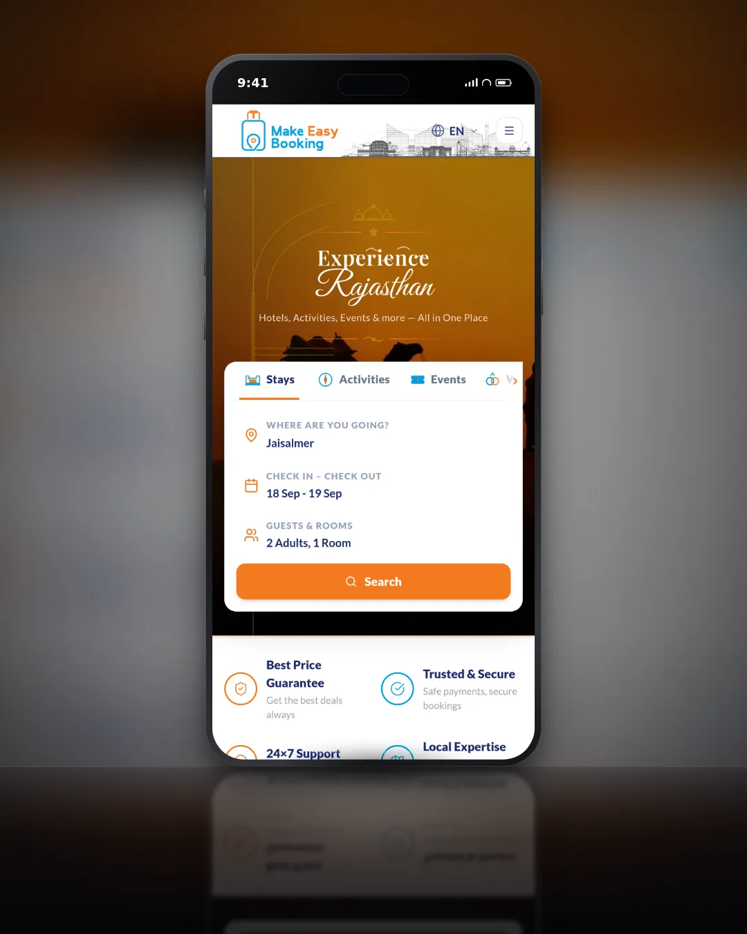 MakeEasyBooking — Travel Booking Platform
